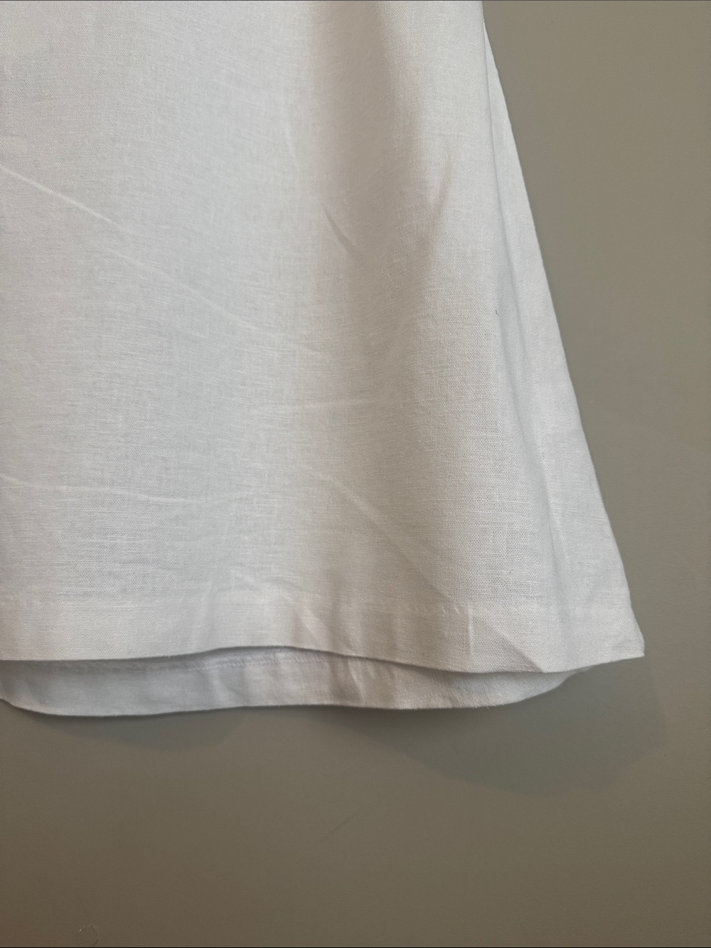 NWT- OPEN EDIT Linen Blend Shift Dress In White, size XL - Picture 6 of 11